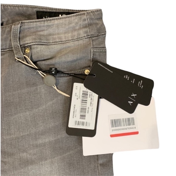 NWT ARMANI EXCHANGE Mid Rise Super Skinny Lift Up Jeans - Size 27 - Picture 8 of 12